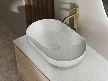 RAK-BATU - Oval ceramic washbasin by RAK Ceramics - view 2